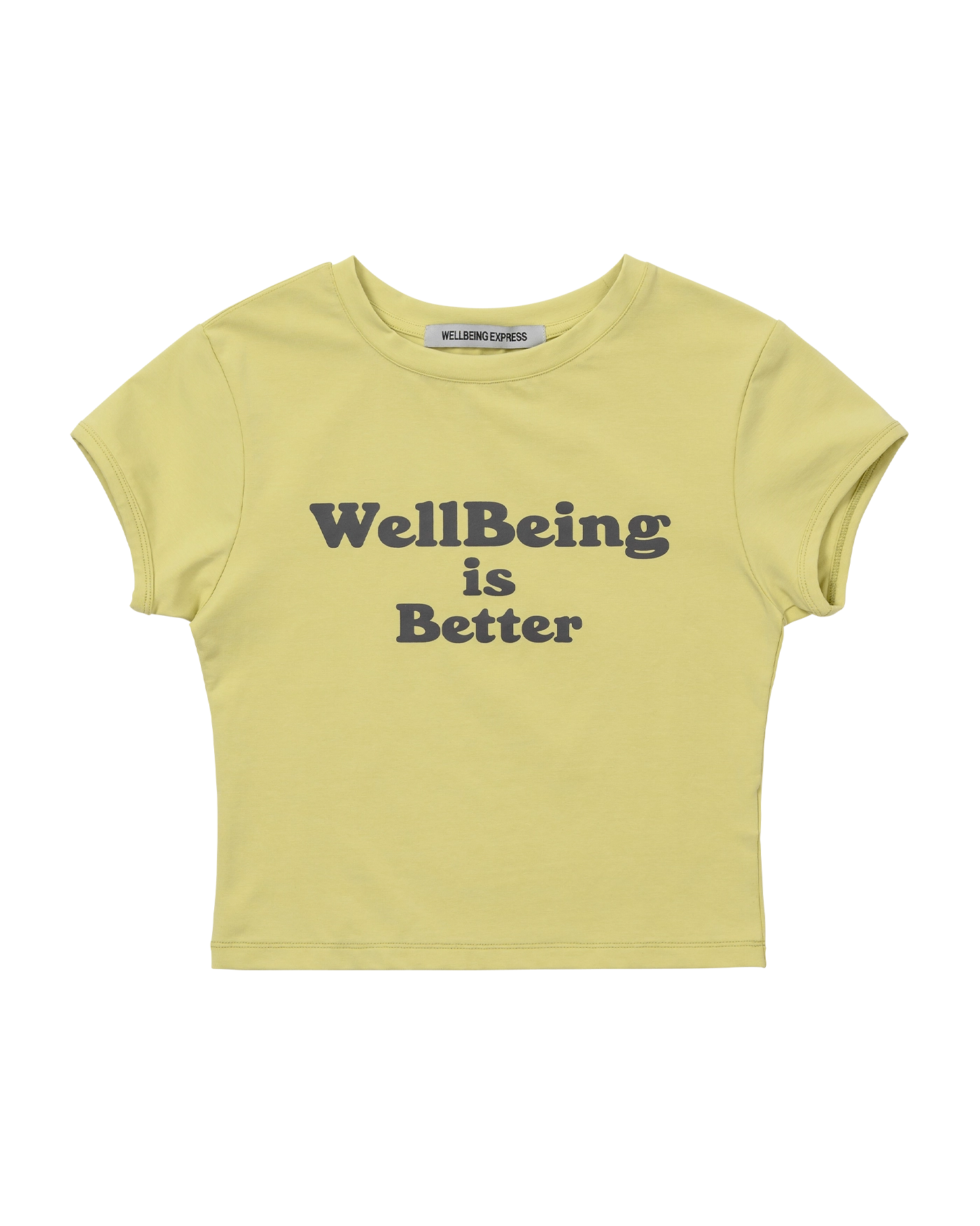 韓国人気[WELLBEING EXPRESS] WELLBEING IS BETTER HALF SLEEVE WELLBEING EXPRESS Wellbeing Is Better Half Sleeve
